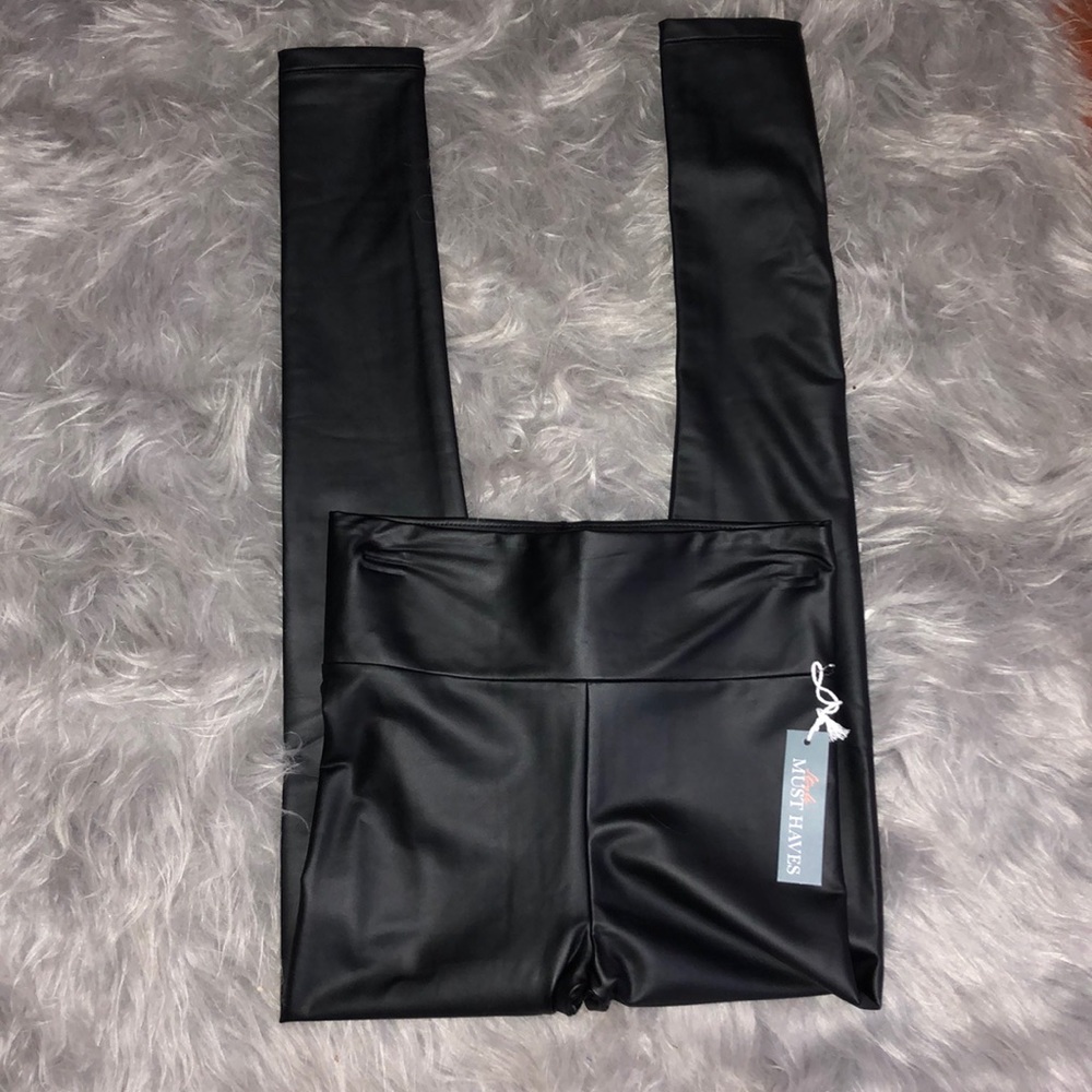 NWT faux leather leggings